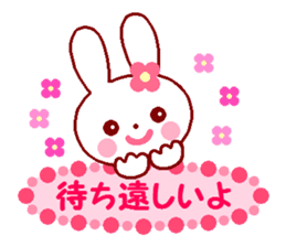 Cute rabbit and friends 3 sticker #8802574