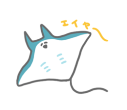 A creature who speaks about a dull joke sticker #8803616