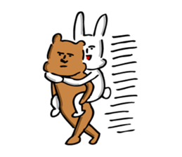 The jolly bear and rabbit sticker #8804544