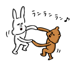 The jolly bear and rabbit sticker #8804553