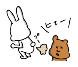 The jolly bear and rabbit sticker #8804568