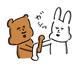 The jolly bear and rabbit sticker #8804569
