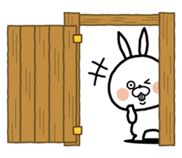 White rabbit in Beijing. sticker #8804586