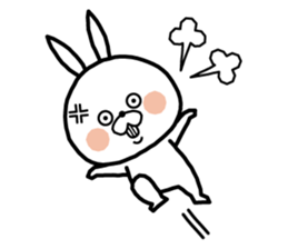 White rabbit in Beijing. sticker #8804592