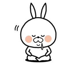 White rabbit in Beijing. sticker #8804594