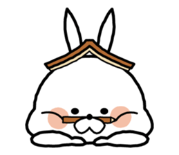 White rabbit in Beijing. sticker #8804598