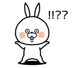 White rabbit in Beijing. sticker #8804599