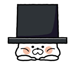 White rabbit in Beijing. sticker #8804607