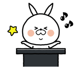 White rabbit in Beijing. sticker #8804612