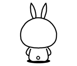 White rabbit in Beijing. sticker #8804613