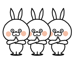 White rabbit in Beijing. sticker #8804615