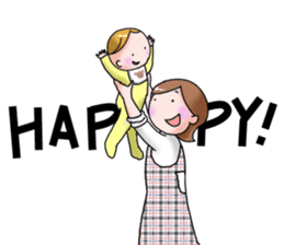 Happy mother life sticker #8804653