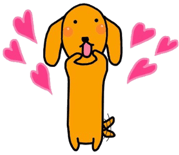 The dog of healing "HANA" 2 sticker #8806498