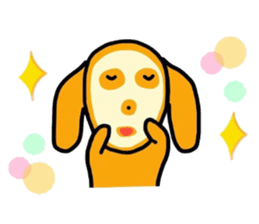 The dog of healing "HANA" 2 sticker #8806520