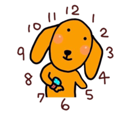 The dog of healing "HANA" 2 sticker #8806523