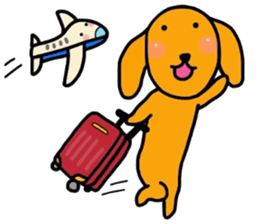 The dog of healing "HANA" 2 sticker #8806535