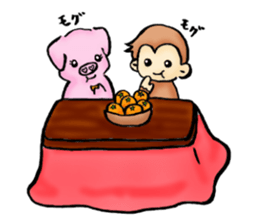 BUBU&KIKI winter sticker #8807679