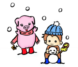 BUBU&KIKI winter sticker #8807682