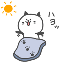 Black ear cat Sticker sticker #8808193