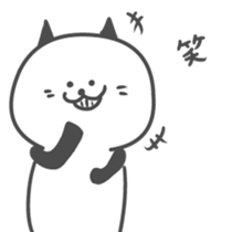 Black ear cat Sticker sticker #8808201