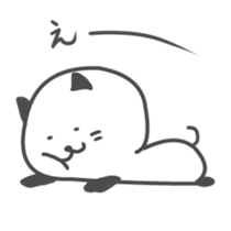 Black ear cat Sticker sticker #8808215