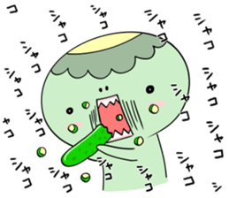 Cucumber loves kappa sticker #8808460