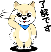 Mameshiba cut Pomeranian [honorific ed] sticker #8808704