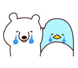 Mr. white bear and Mr. penguin sticker #8809479