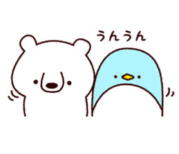 Mr. white bear and Mr. penguin sticker #8809489