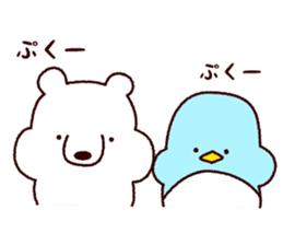 Mr. white bear and Mr. penguin sticker #8809492