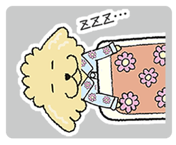 Daily life of the toy poodle named Puuko sticker #8810141