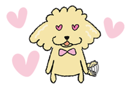 Daily life of the toy poodle named Puuko sticker #8810143