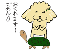 Daily life of the toy poodle named Puuko sticker #8810173