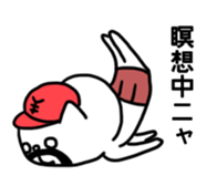 The Belly Band Cap Cat sticker #8810677