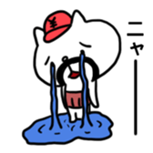 The Belly Band Cap Cat sticker #8810688