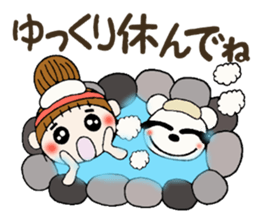 Hawaiian Girl ocyame of winter 2 sticker #8811876