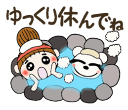 Hawaiian Girl ocyame of winter 2 sticker #8811876