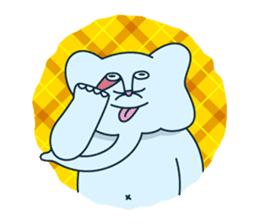 The elephant with cat nose sticker #8812473