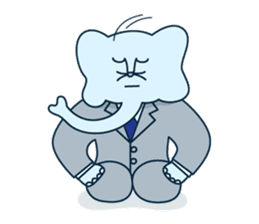 The elephant with cat nose sticker #8812478