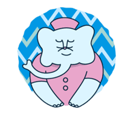 The elephant with cat nose sticker #8812487