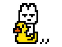 8bit Rabbit sticker #8813615