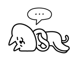 Cat lying down 7 sticker #8814047