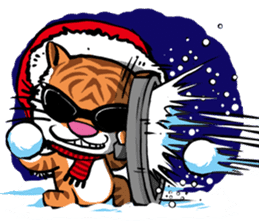Christmas Edition Santa Tiger & friends sticker #8814460
