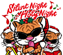 Christmas Edition Santa Tiger & friends sticker #8814463