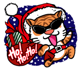 Christmas Edition Santa Tiger & friends sticker #8814464
