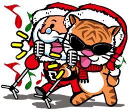 Christmas Edition Santa Tiger & friends sticker #8814467