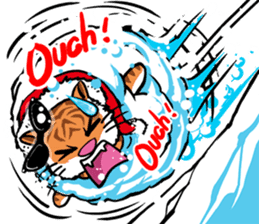 Christmas Edition Santa Tiger & friends sticker #8814472