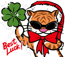 Christmas Edition Santa Tiger & friends sticker #8814485