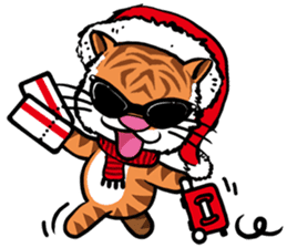Christmas Edition Santa Tiger & friends sticker #8814487