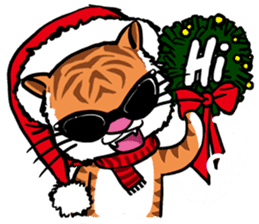 Christmas Edition Santa Tiger & friends sticker #8814490